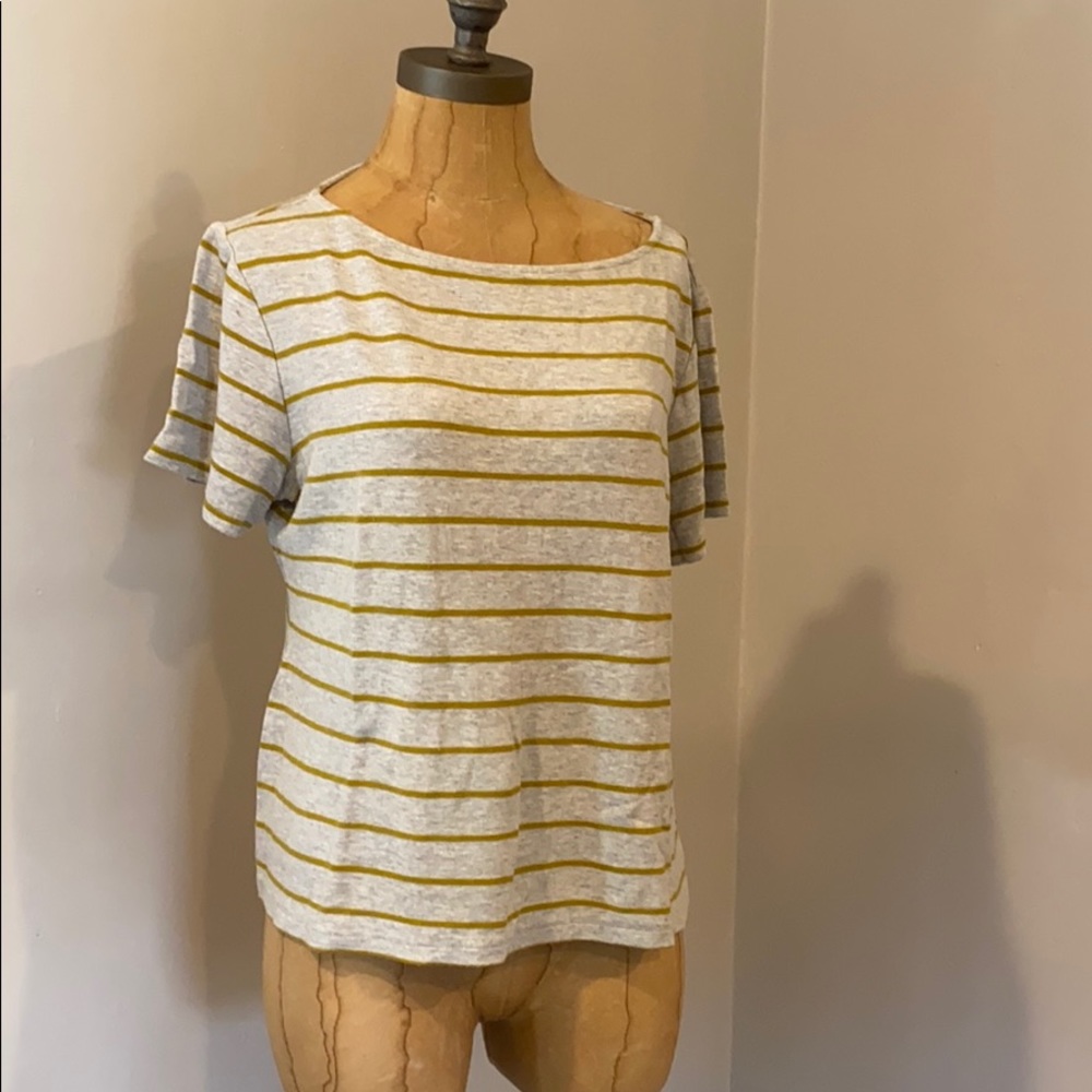 Ann Taylor Striped Top L